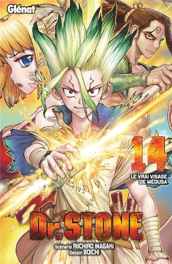 Couverture du livre « Dr. Stone Tome 14 » de Riichiro Inagaki et Boichi aux éditions Glenat