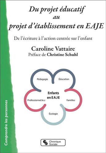 Couverture du livre « Du projet éducatif au projet EAJE : de l'écriture à l'action centrée sur l'enfant » de Caroline Vattaire aux éditions Chronique Sociale