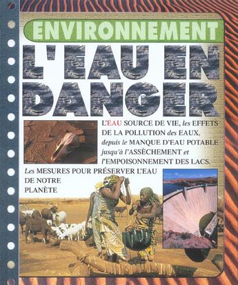 Couverture du livre « L'eau en danger » de Steve Parker aux éditions Circonflexe