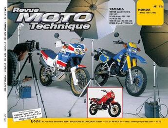 Couverture du livre « Rmt 72.2 yamaha 125 tzr-dt 200 r/honda xrv 650 twin » de Etai aux éditions Etai