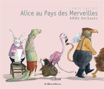 Couverture du livre « Alice au pays des merveilles » de Anne Herbauts et Celia Lewis aux éditions Casterman