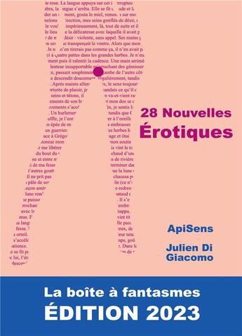 Couverture du livre « 28 Nouvelles Érotiques : La Boîte à Fantasmes. ÉDITION 2023 » de Di Giacomo/Lorens aux éditions Books On Demand