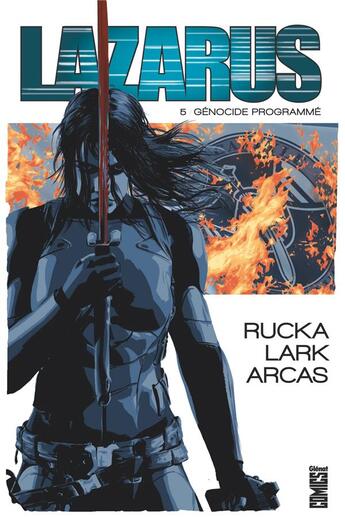 Couverture du livre « Lazarus Tome 5 : génocide programmé » de Greg Rucka et Santiago Arcas et Michael Lark aux éditions Glenat Comics