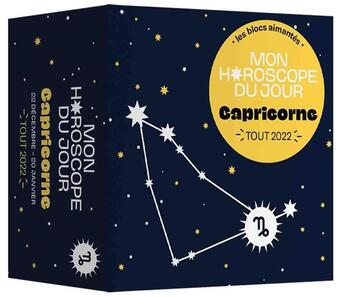 Couverture du livre « Mon horoscope du jour ; capricorne ; tout 2022 » de Fabienne Tanti aux éditions Papier Cadeau