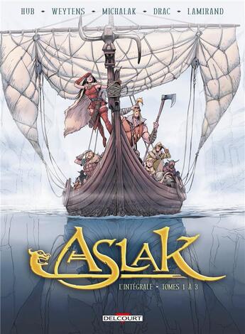 Couverture du livre « Aslak : Intégrale vol.1 : Tomes 1 à 3 » de Fred Weytens et Hub et Emmanuel Michalak aux éditions Delcourt