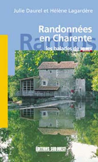 Couverture du livre « Randonnees en charente » de Julie Daurel aux éditions Sud Ouest Editions