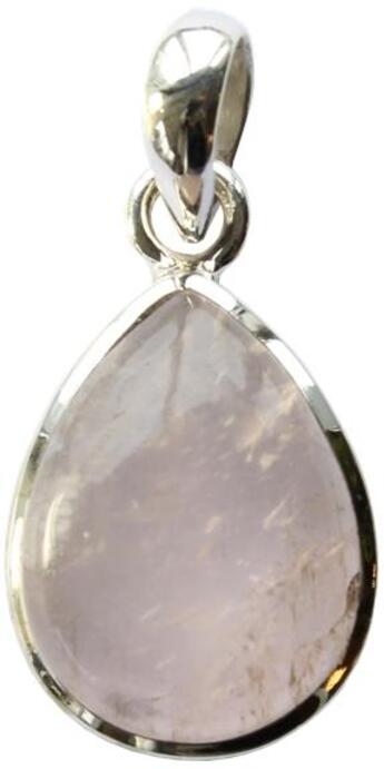 Couverture du livre « Pendentif quartz rose argent 925 forme goutte petit modele » de  aux éditions Dg-exodif