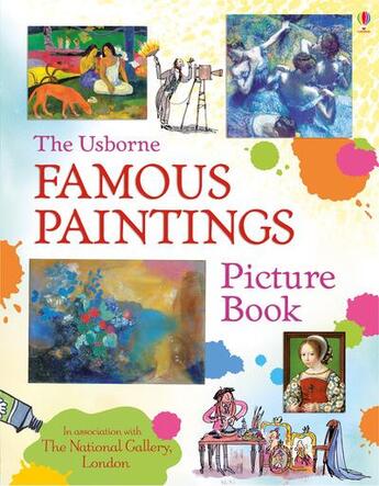 Couverture du livre « Picture book : famous paintings » de Megan Cullis et Marc Beech aux éditions Usborne