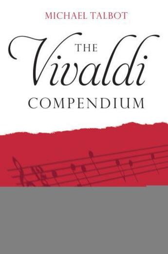 Couverture du livre « The Vivaldi Compendium » de Talbot Michael aux éditions Boydell And Brewer Group Ltd