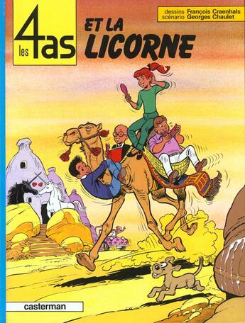 Couverture du livre « 4 as la licorne t.18 (les) » de Georges Chaulet aux éditions Casterman