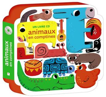 Couverture du livre « Mes premières comptines des animaux » de Thierry Bedouet aux éditions Milan