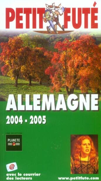 Couverture du livre « ALLEMAGNE (édition 2004/2005) » de Collectif Petit Fute aux éditions Le Petit Fute