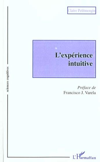 Couverture du livre « L'EXPÉRIENCE INTUITIVE » de Claire Petitmengin aux éditions L'harmattan