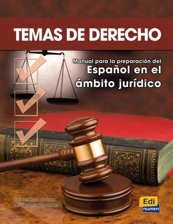 Couverture du livre « Temas de derecho ; libro del alumno » de Carmen De Juan Ballester et Jose Antonio Fernandez Marques aux éditions Edinumen