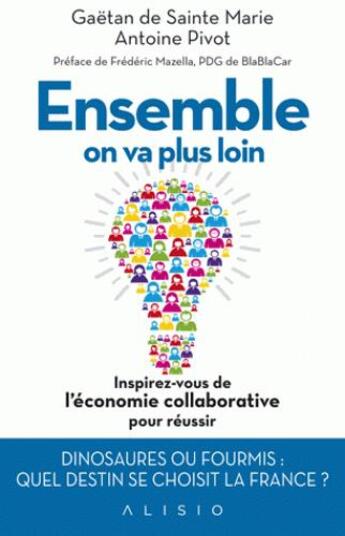 Couverture du livre « Ensemble on va plus loin » de Gaetan De Sainte Marie aux éditions Alisio