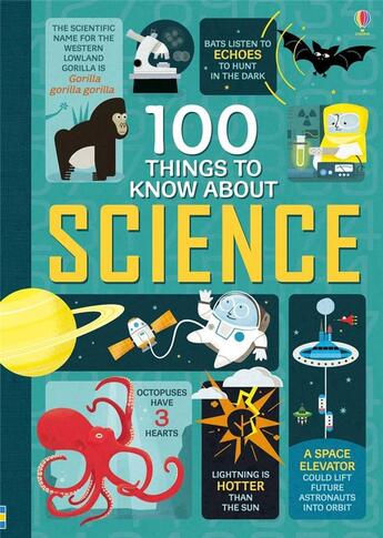 Couverture du livre « 100 things to know about science » de  aux éditions Usborne