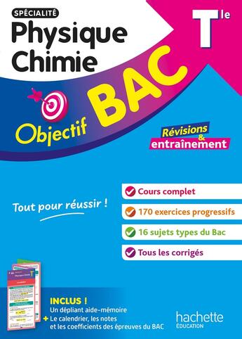 Couverture du livre « Objectif bac : Spécialité Physique Chime ; Terminale ; Révisions & entraînement » de Rudy Latchimy et Cedric Detre et Ginaud Naralingom et Etienne Lougues aux éditions Hachette Education