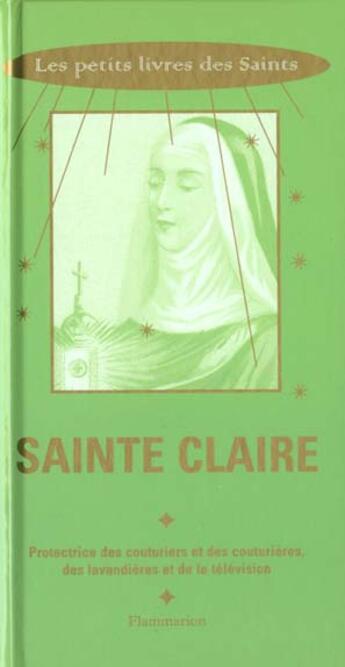 Couverture du livre « Sainte Claire » de Pierre Chavot aux éditions Flammarion