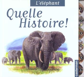 Couverture du livre « L'elephant - quelle histoire » de Lazier/Poissenot aux éditions Casterman