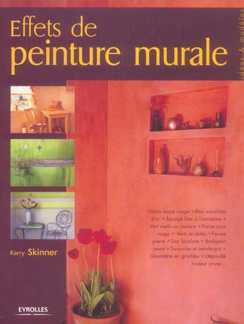 Couverture du livre « Effets De Peinture Murale » de Skinner K aux éditions Eyrolles