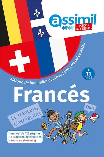 Couverture du livre « Kids & teens : Francés » de Nolwena Monnier aux éditions Assimil