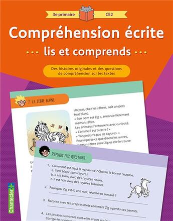 Couverture du livre « Comprehension ecrite lis et comprends 3e primaire ce2 (orange) » de Aerts Carine aux éditions Chantecler