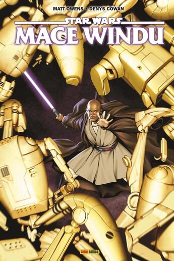 Couverture du livre « Star Wars : Mace Windu » de Matt Owens et Denys B. Cowan aux éditions Panini