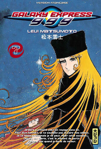 Couverture du livre « Galaxy express 999 Tome 7 » de Leiji Matsumoto aux éditions Kana