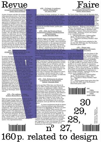 Couverture du livre « Faire volume 08 (n 27, 28, 29, 30) - regarder le graphisme » de De Puineuf/Bruet aux éditions Empire