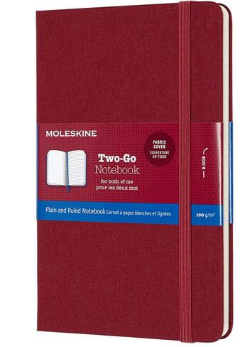 Couverture du livre « Carnet two go poche rigide rouge cramberry » de  aux éditions Moleskine