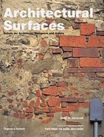 Couverture du livre « Architectural surfaces » de Juracek aux éditions Thames & Hudson