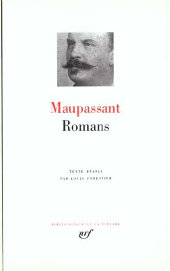 Couverture du livre « Romans » de Guy de Maupassant aux éditions Gallimard