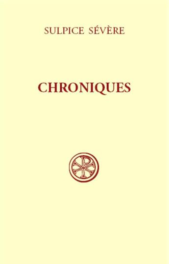 Couverture du livre « Chroniques » de Severe Sulpice aux éditions Cerf