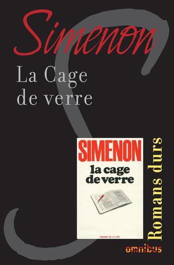 Couverture du livre « La cage de verre » de Georges Simenon aux éditions Omnibus