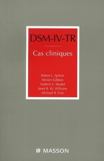 Couverture du livre « Dsm-iv-tr. cas cliniques » de Apa aux éditions Elsevier-masson