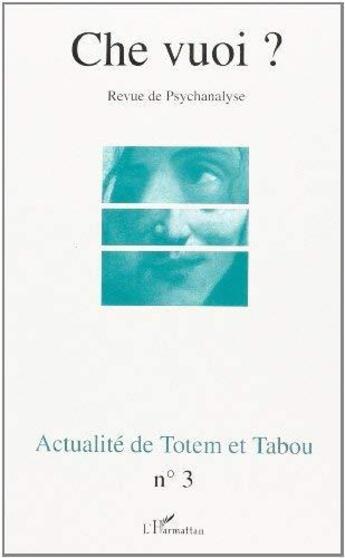 Couverture du livre « Actualite De Totem Et Tabon » de  aux éditions L'harmattan