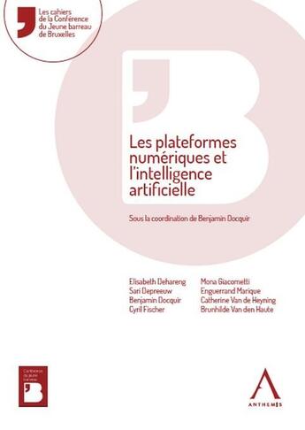 Couverture du livre « Les plateformes numériques et l'intelligence artificielle » de Benjamin Docquir aux éditions Anthemis