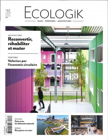 Couverture du livre « Ecologik n 63 - septembre/octobre/novembre 2019 » de  aux éditions Architectures A Vivre