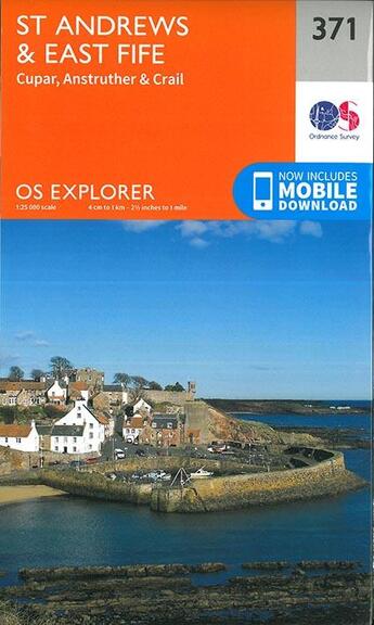 Couverture du livre « St andrews & east life 1/25 » de  aux éditions Ordnance Survey