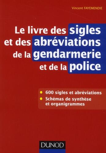 Couverture du livre « Je prépare ; livre des sigles et des abréviations de la gendarmerie et de la police (de A à Z) » de Vincent Fayemendie aux éditions Dunod