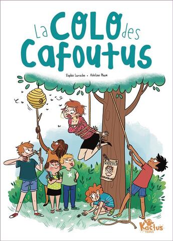 Couverture du livre « La colo des cafoutus » de Sophie Laroche et Adeline Pham aux éditions Fleurus