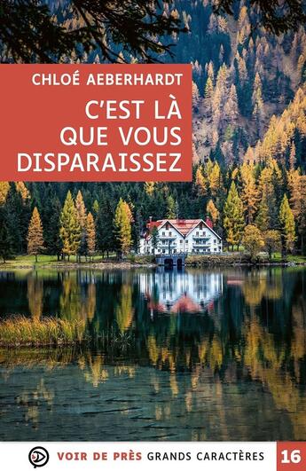 Couverture du livre « C'est là que vous disparaissez » de Chloe Aeberhardt aux éditions Voir De Pres