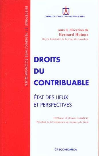 Couverture du livre « DROITS DU CONTRIBUABLE » de Hatoux/Bernard aux éditions Economica