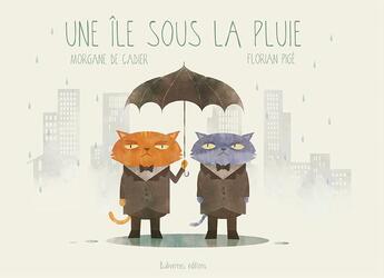 Couverture du livre « Une île sous la pluie » de Morgane De Cadier et Florian Pige aux éditions Balivernes