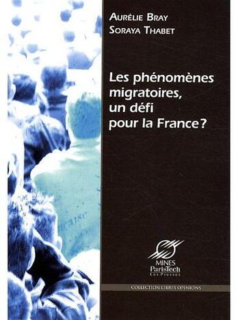 Couverture du livre « Les phénomènes migratoires ; un défi pour la France » de Bray/Thabet aux éditions Presses De L'ecole Des Mines