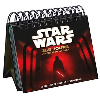 Couverture du livre « Calendrier star wars - 365 jours au coeur de la saga » de  aux éditions Play Bac