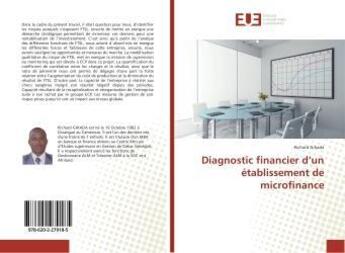 Couverture du livre « Diagnostic financier d'un etablissement de microfinance » de Gihada Richard aux éditions Editions Universitaires Europeennes