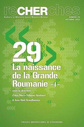 Couverture du livre « La naissance de la grande roumanie - aspects geopolitiques » de Jean-Noël Grandhomme aux éditions Pu De Strasbourg