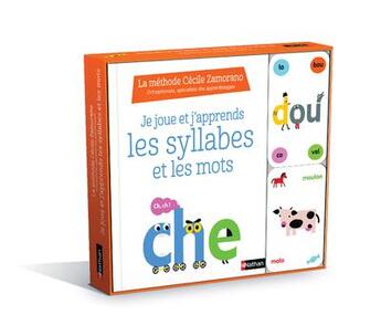 Couverture du livre « Je joue et j'apprends ; syllabes et mots » de Pepillo et Cecile Zamorano aux éditions Nathan