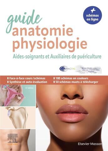 Couverture du livre « Guide anatomie et physiologie pour les as et ap - aides-soignants et auxiliaires de puericulture - l » de Geracfas/Joubard aux éditions Elsevier-masson